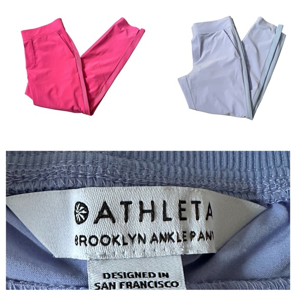 Athleta Set of 2 Brooklyn Mid Rise Ankle Pants Sz 4 - Picture 1 of 15
